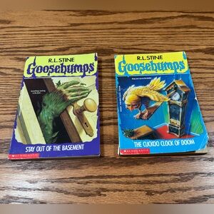 R.L. STINE Goosebumps Cuckoo Clock Doom Stay Out Basement VTG 1st Printing